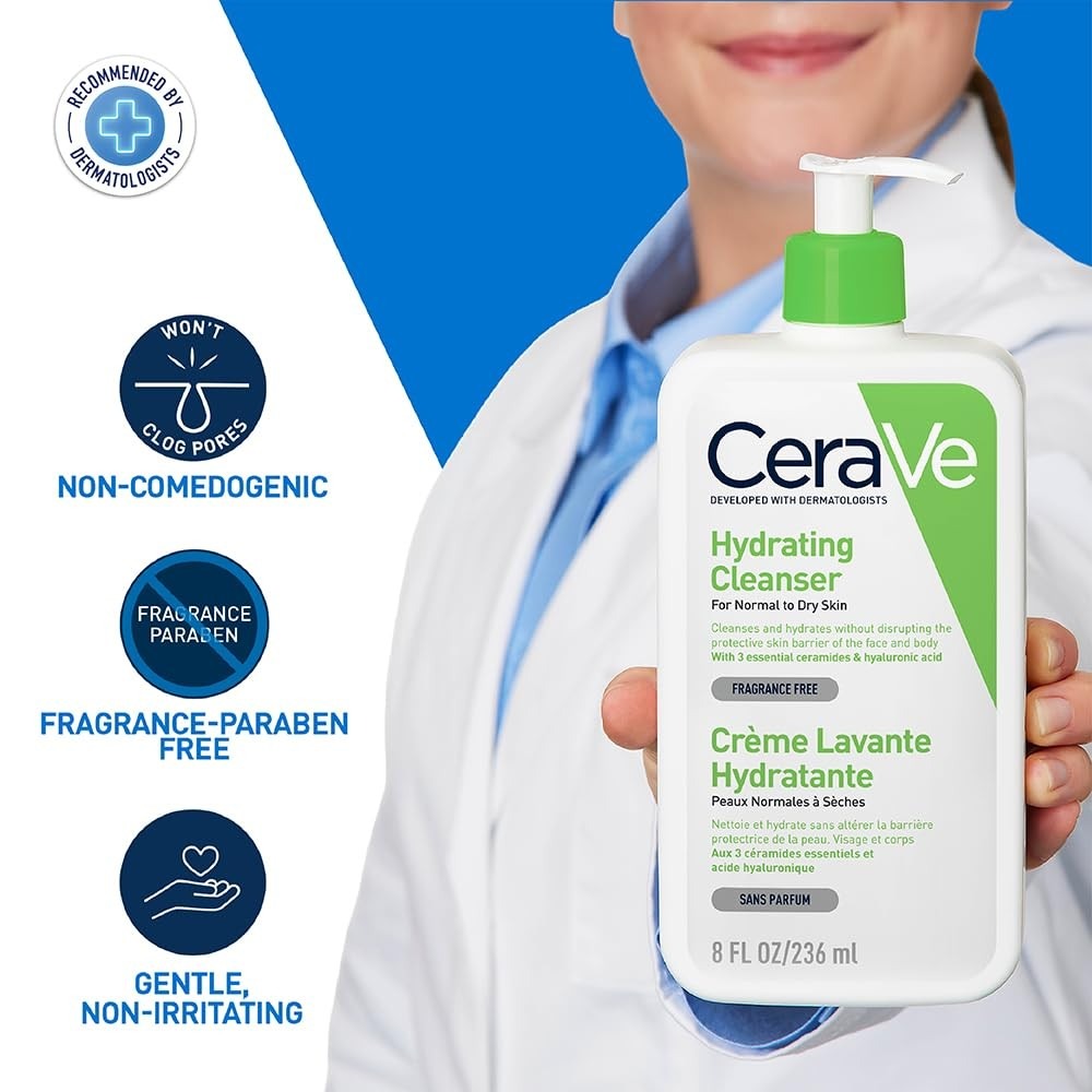 Cerave Hydrating Facial Cleanser 237ml - Farypink.shop