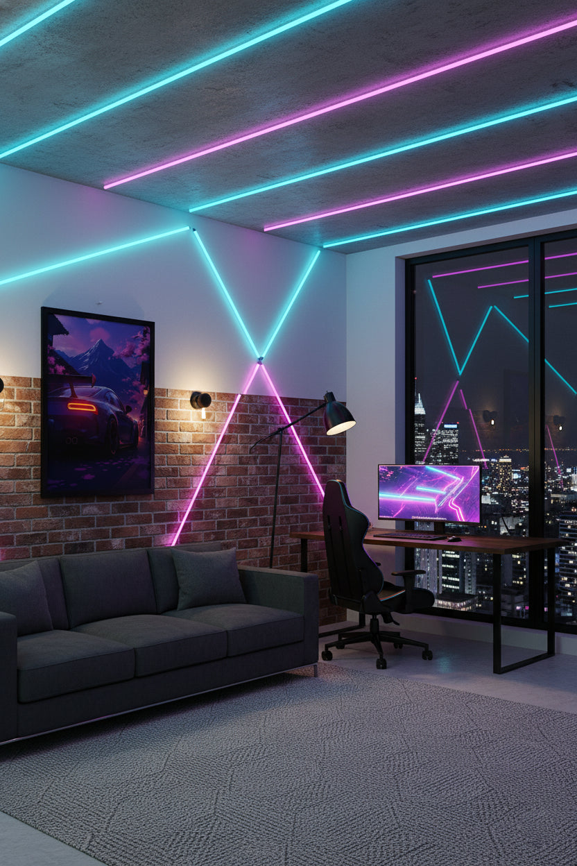 Canvas Neon Frame: Illuminate Your Space with Vibrant Art