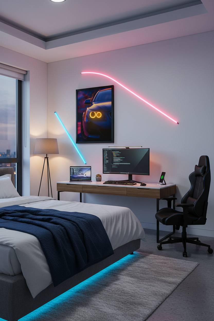 Canvas Neon Frame - Brighten Your Space with Stunning Artistry - Farypink.shop